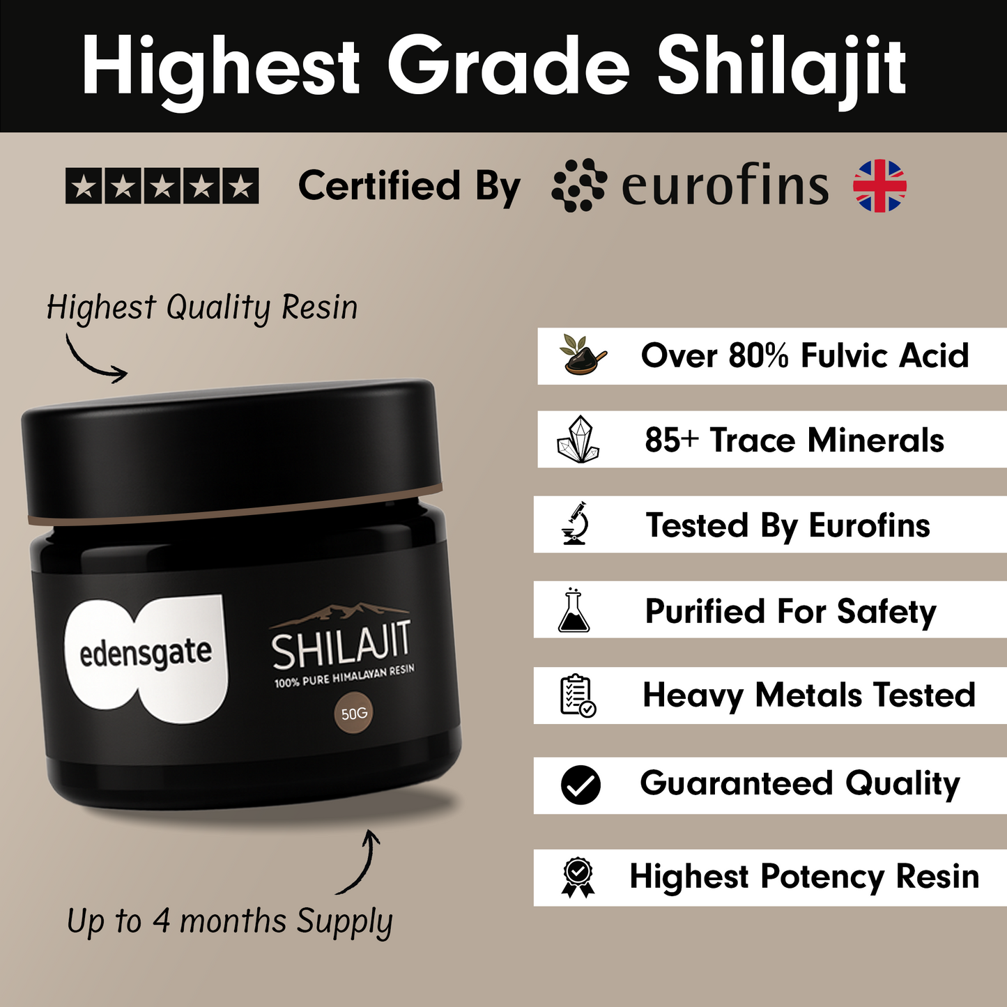 Pure Shilajit Resin - 50g